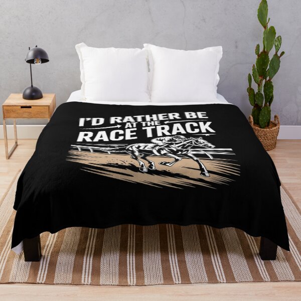 Item preview, Funny I'd rather be at the race track Cool Horse Racing designed and sold by VerseFarm.