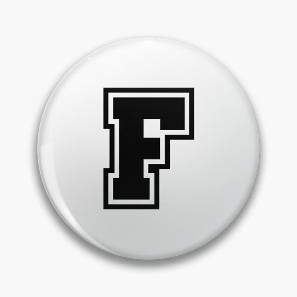 Item preview, Black F - Classic Stylized Initial Alphabet Letter designed and sold by stickerorange.
