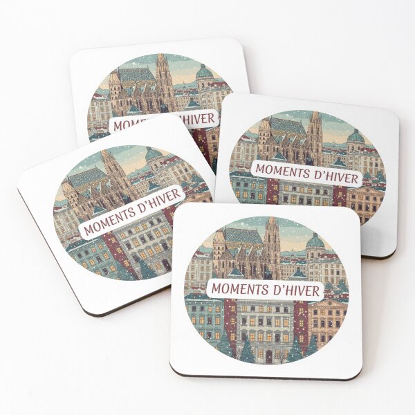Item preview, Vienna Moments d’Hiver – Cozy Imperial Winter City Sticker designed and sold by Imaginarium of Chaos falcon88 .
