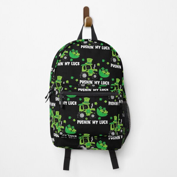Item preview, St Patricks Day Tractor Bulldozer Pushin' My Luck Farmer designed and sold by charitashmoqs.
