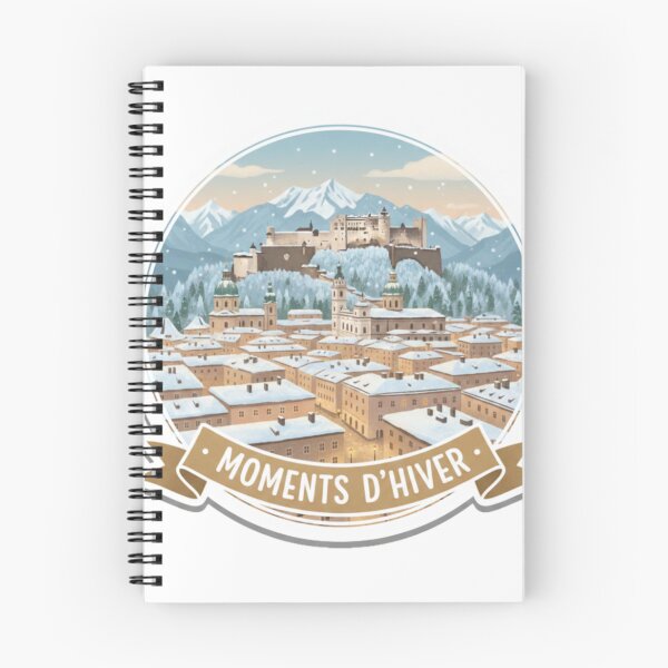 Item preview, Salzburg Moments d’Hiver – Cozy Alpine Winter City Sticker designed and sold by Imaginarium of Chaos falcon88 .