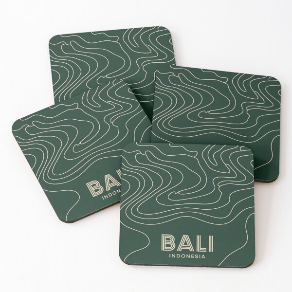 Item preview, Bali Indonesia Topographic Wall Art – Minimal Abstract Travel Line Art designed and sold by Timeless Design.