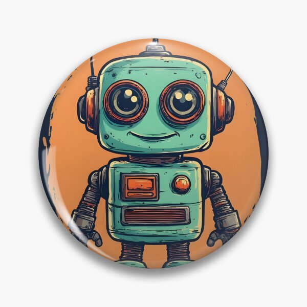 Artikelvorschau, Retro Bot entworfen und verkauft von Trending Me Designs.