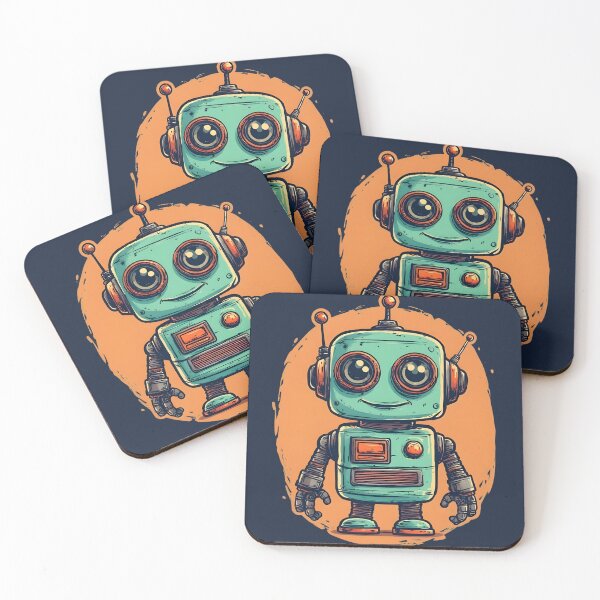 Item preview, Retro Bot designed and sold by Trending Me Designs.