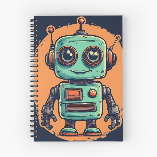 Item preview, Retro Bot designed and sold by Trending Me Designs.