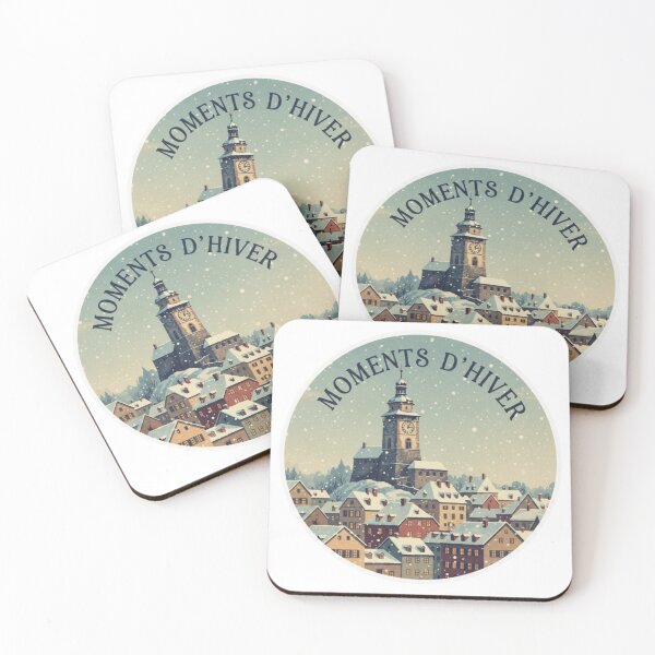 Item preview, Innsbruck Moments d’Hiver – Cozy Alpine Winter Sticker Art designed and sold by Imaginarium of Chaos falcon88 .