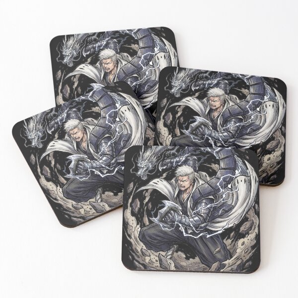 Item preview, Muscular Captain Bankai Tekken Tachikaze Explosive Punches Visored Mask Fan Art Portrait Illustration Poster T-Shirt Sticker Print Gift designed and sold by Senpaiwaves.
