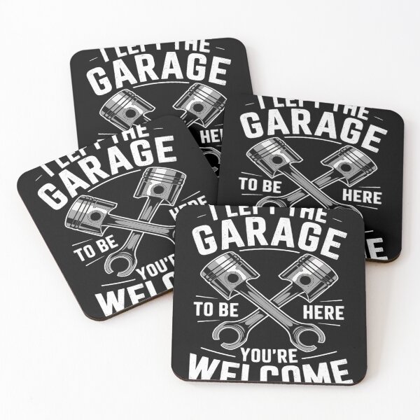 Item preview, I Left The Garage To Be Here Funny Auto Car Mechanic Men  designed and sold by KotexTemu.
