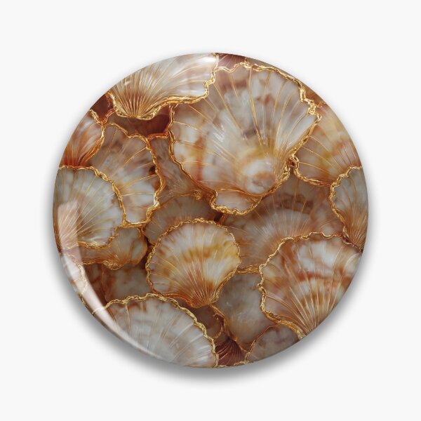 Item preview, Golden Pearl Scallop Shells designed and sold by Patterns & Love .