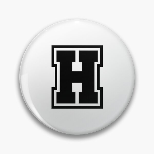 Item preview, Black H - Classic Stylized Initial Alphabet Letter designed and sold by stickerorange.