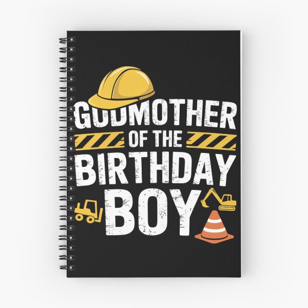 Item preview, Godmother of birthday boy matching family construction party  designed and sold by VerseFarm.