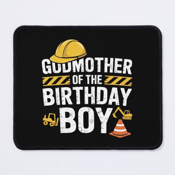 Item preview, Godmother of birthday boy matching family construction party  designed and sold by VerseFarm.
