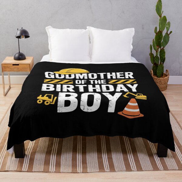 Item preview, Godmother of birthday boy matching family construction party  designed and sold by VerseFarm.
