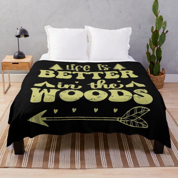Item preview, Funny Life Is Better In The Woods Outdoorsy Funny Camping designed and sold by charitashmoqs.
