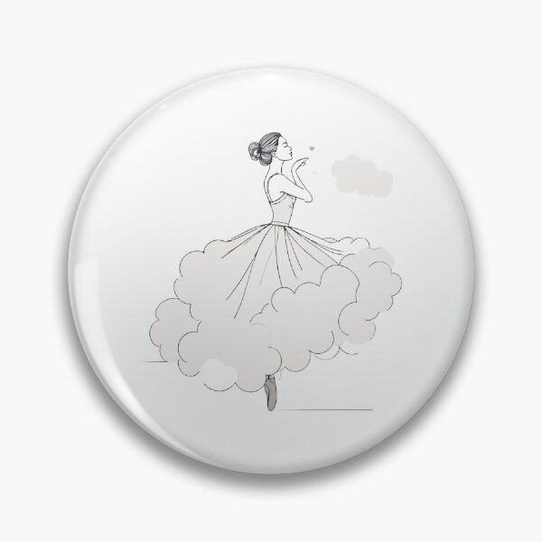 Item preview, Cloud Dancer Ballet Girl Illustration designed and sold by RitaStudio.