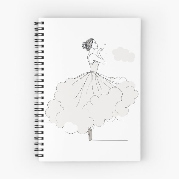 Item preview, Cloud Dancer Ballet Girl Illustration designed and sold by RitaStudio.