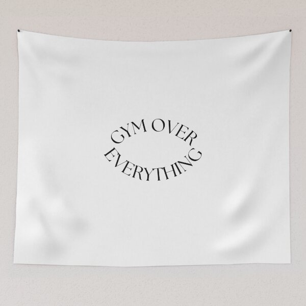 Item preview, gym shirt "GYM OVER EVERYTHING" designed and sold by ModernQuote.
