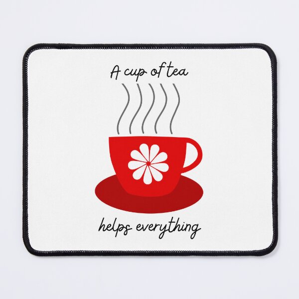 Item preview, A Cup of Tea Helps Everything / Tea Cup / Teacup designed and sold by Stick People Designs.