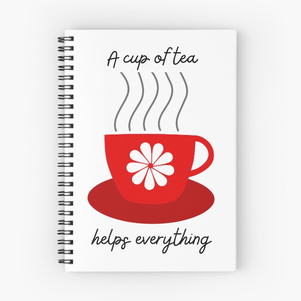 Artikelvorschau, Eine Tasse Tee hilft bei allem / Teetasse / Teetasse entworfen und verkauft von Stick People Designs.