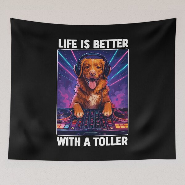 Item preview, Nova Scotia Great DJ Dog Funny Positive Gift designed and sold by Pineapple-Tree.
