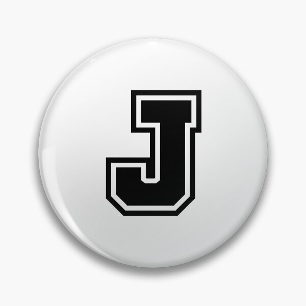 Item preview, Black J - Classic Stylized Initial Alphabet Letter designed and sold by stickerorange.