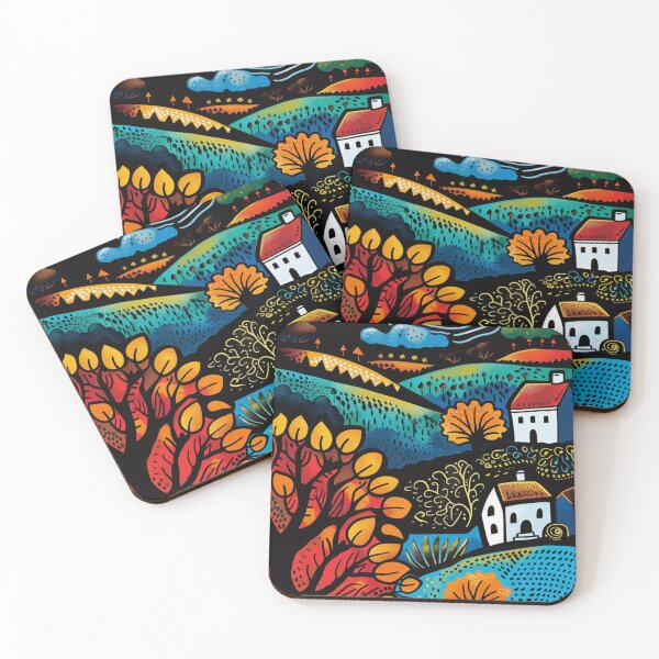 Item preview, Autumn Folk Landscape designed and sold by nillaharum.