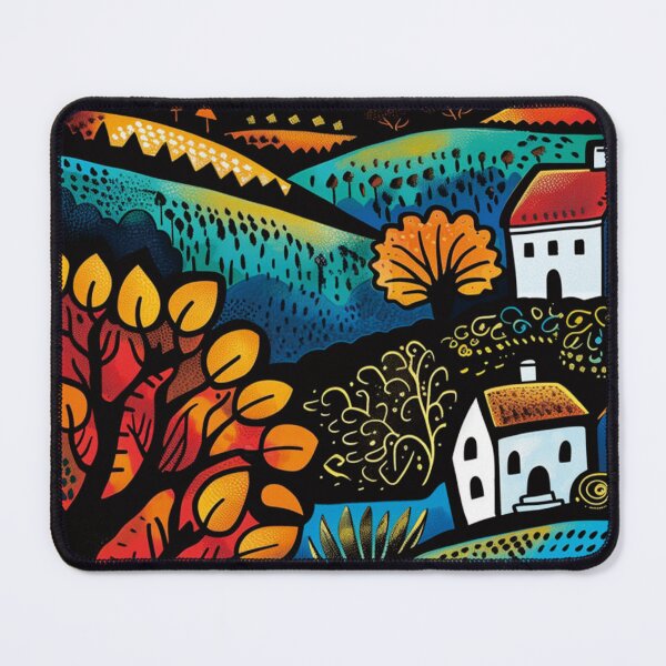 Item preview, Autumn Folk Landscape designed and sold by nillaharum.