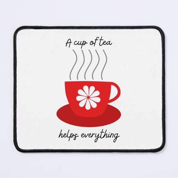 Item preview, A Cup of Tea Helps Everything / Tea Cup / Teacup designed and sold by Stick People Designs.