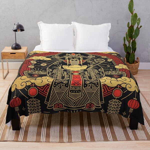 Item preview, Golden Caishen God of Wealth Prosperity Emblem designed and sold by zzz888.