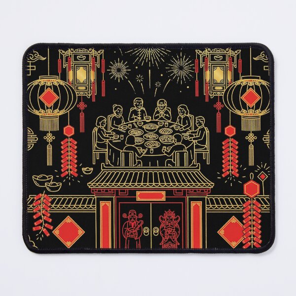 Item preview, Lunar New Year Family Reunion and Door Gods designed and sold by zzz888.