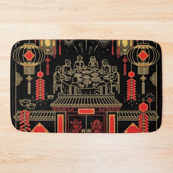 Item preview, Lunar New Year Family Reunion and Door Gods designed and sold by zzz888.