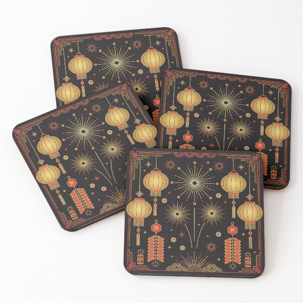 Item preview, Radiant Golden Lanterns and Fireworks Lunar Celebration designed and sold by zzz888.