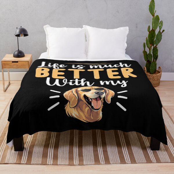 Item preview, Life Is Much Better With My Golden Retriever designed and sold by charitashmoqs.