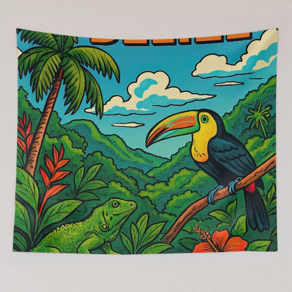 Item preview, Belize landscape  | Comics style - Cartoon designed and sold by ComicsFactory.