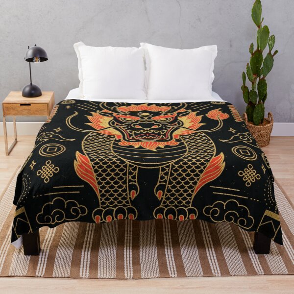 Item preview, Symmetrical Golden Nian Beast and Firecrackers designed and sold by zzz888.