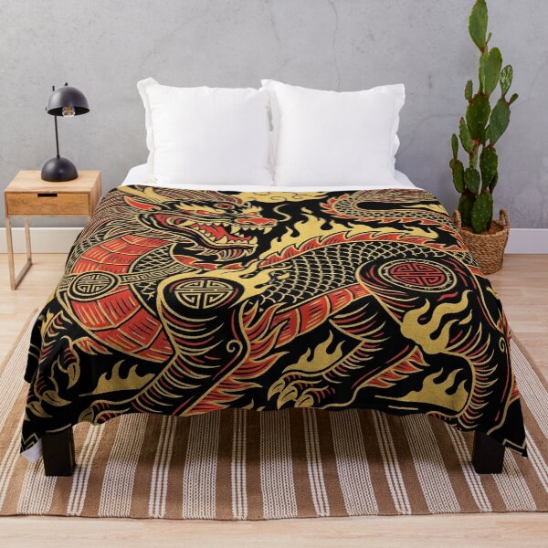 Item preview, Fierce Golden Chinese Dragon Guardian Beast designed and sold by zzz888.