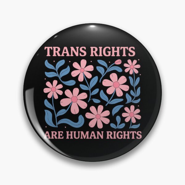 Item preview, Trans Rights are Human Rights Floral LGBTQ Pride Transgender designed and sold by comptorasunfia.
