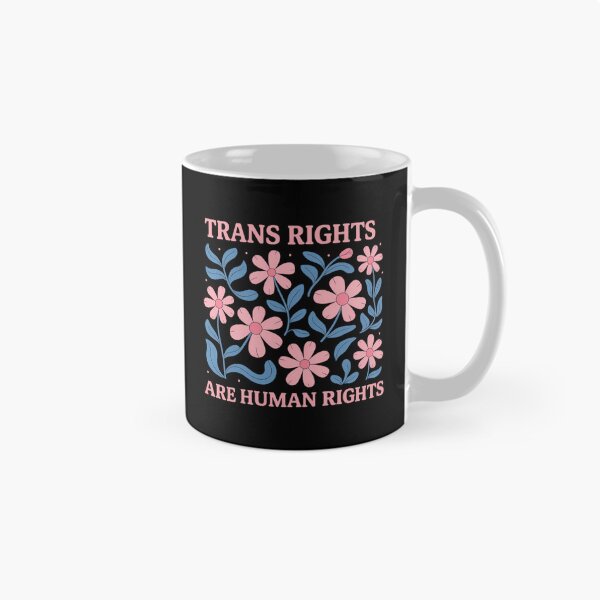 Item preview, Trans Rights are Human Rights Floral LGBTQ Pride Transgender designed and sold by comptorasunfia.
