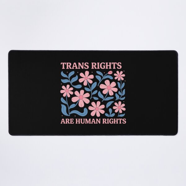 Item preview, Trans Rights are Human Rights Floral LGBTQ Pride Transgender designed and sold by comptorasunfia.