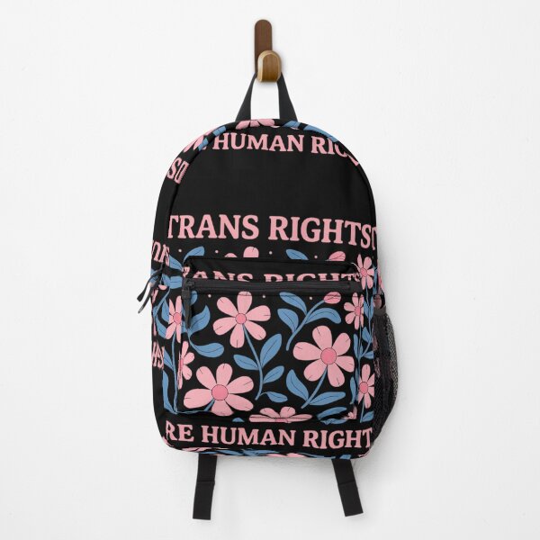 Item preview, Trans Rights are Human Rights Floral LGBTQ Pride Transgender designed and sold by comptorasunfia.