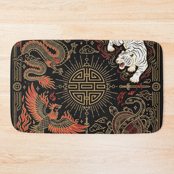 Item preview, The Four Celestial Guardians Ancient Chinese Mythology designed and sold by zzz888.
