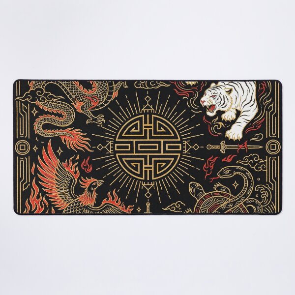 Item preview, The Four Celestial Guardians Ancient Chinese Mythology designed and sold by zzz888.