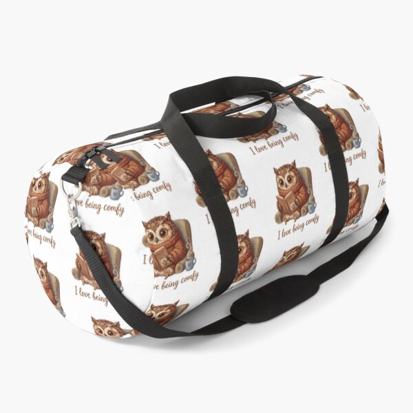 Item preview, Owl reading Cute I love being Comfy design designed and sold by Vintage Designs +.