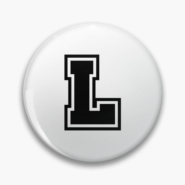 Item preview, Black L - Classic Stylized Initial Alphabet Letter designed and sold by stickerorange.