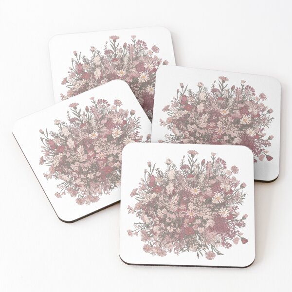 Item preview, Blush Wildflower Medley - Delicate Pink Daisies & Rose Botanical Pattern designed and sold by ZyxDes.