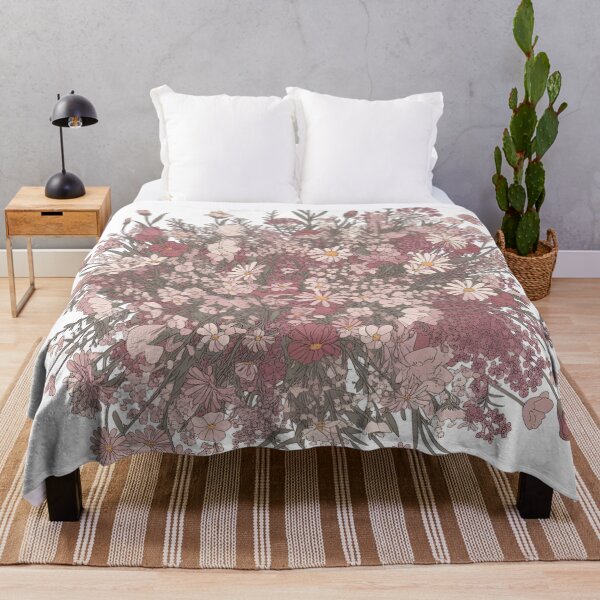 Item preview, Blush Wildflower Medley - Delicate Pink Daisies & Rose Botanical Pattern designed and sold by ZyxDes.