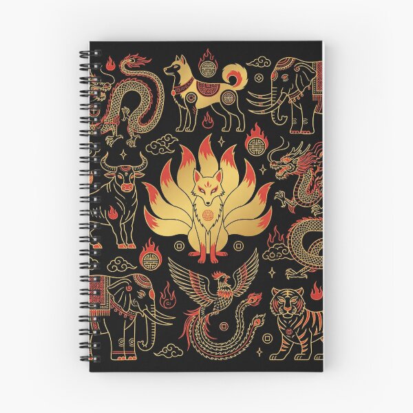 Item preview, Golden Nine Tailed Fox and Sacred Eastern Beasts designed and sold by zzz888.