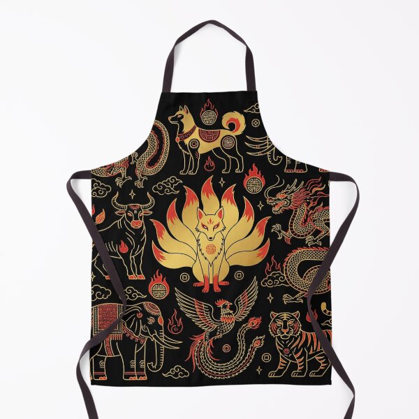 Item preview, Golden Nine Tailed Fox and Sacred Eastern Beasts designed and sold by zzz888.