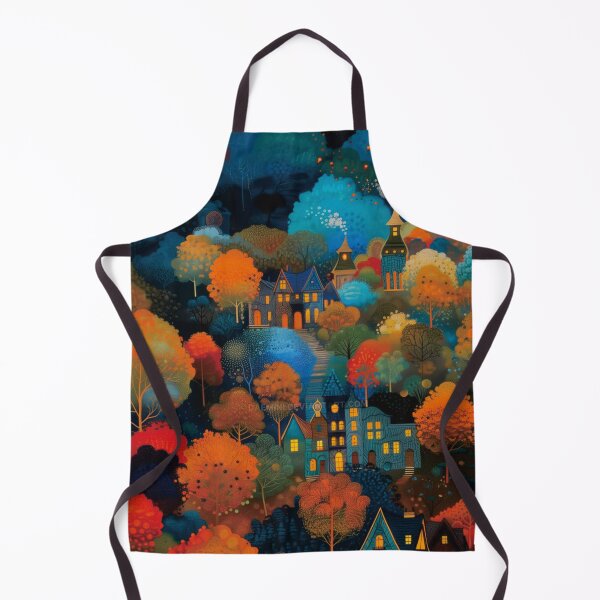 Item preview, Moonlit Autumn Village designed and sold by nillaharum.