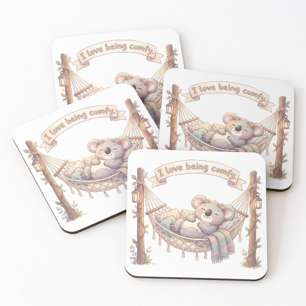 Item preview, Sleeping Koala Cute I love being Comfy design designed and sold by Vintage Designs +.